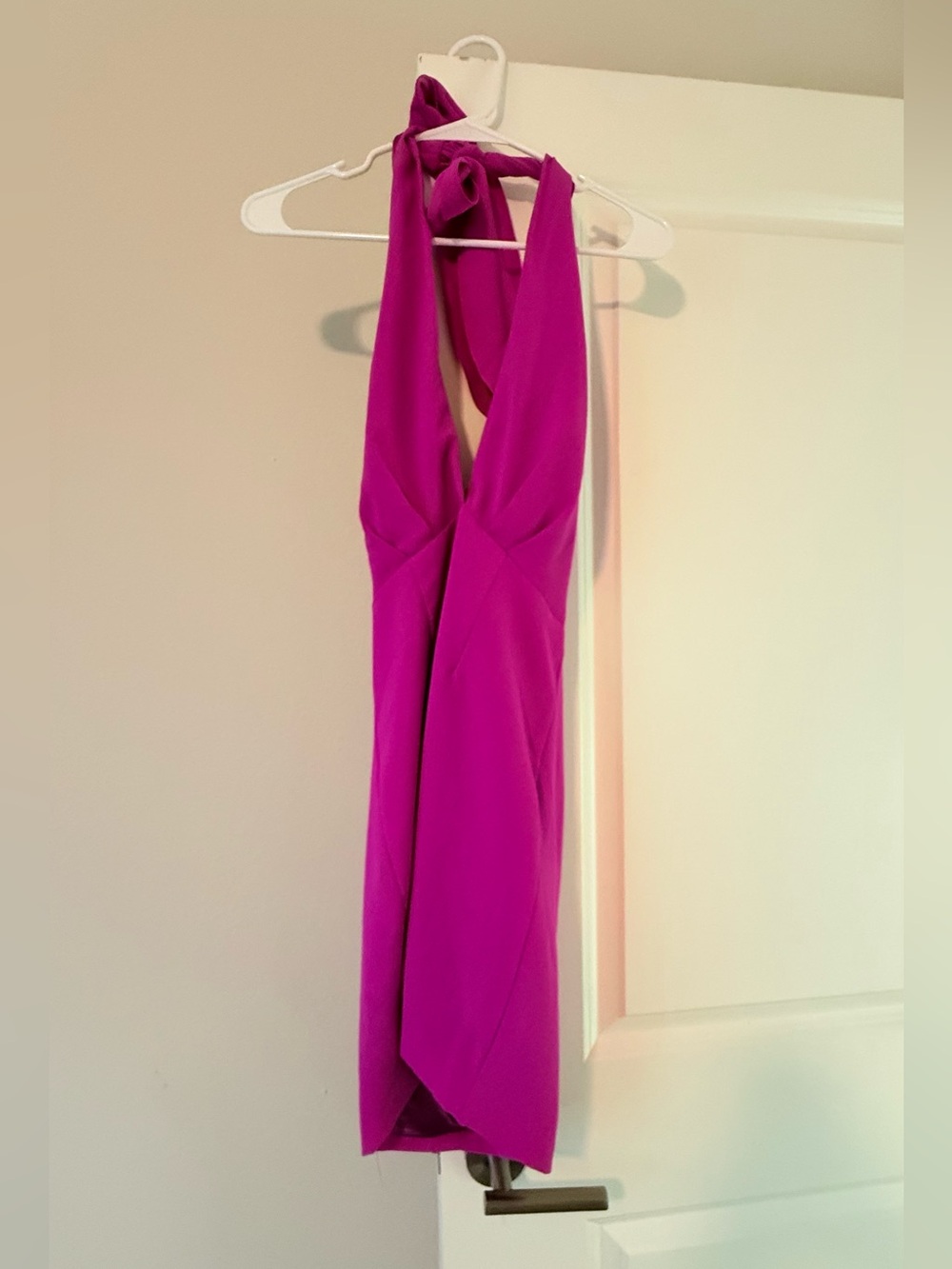 DO+BE Fuchsia Halter Bodycon Dress